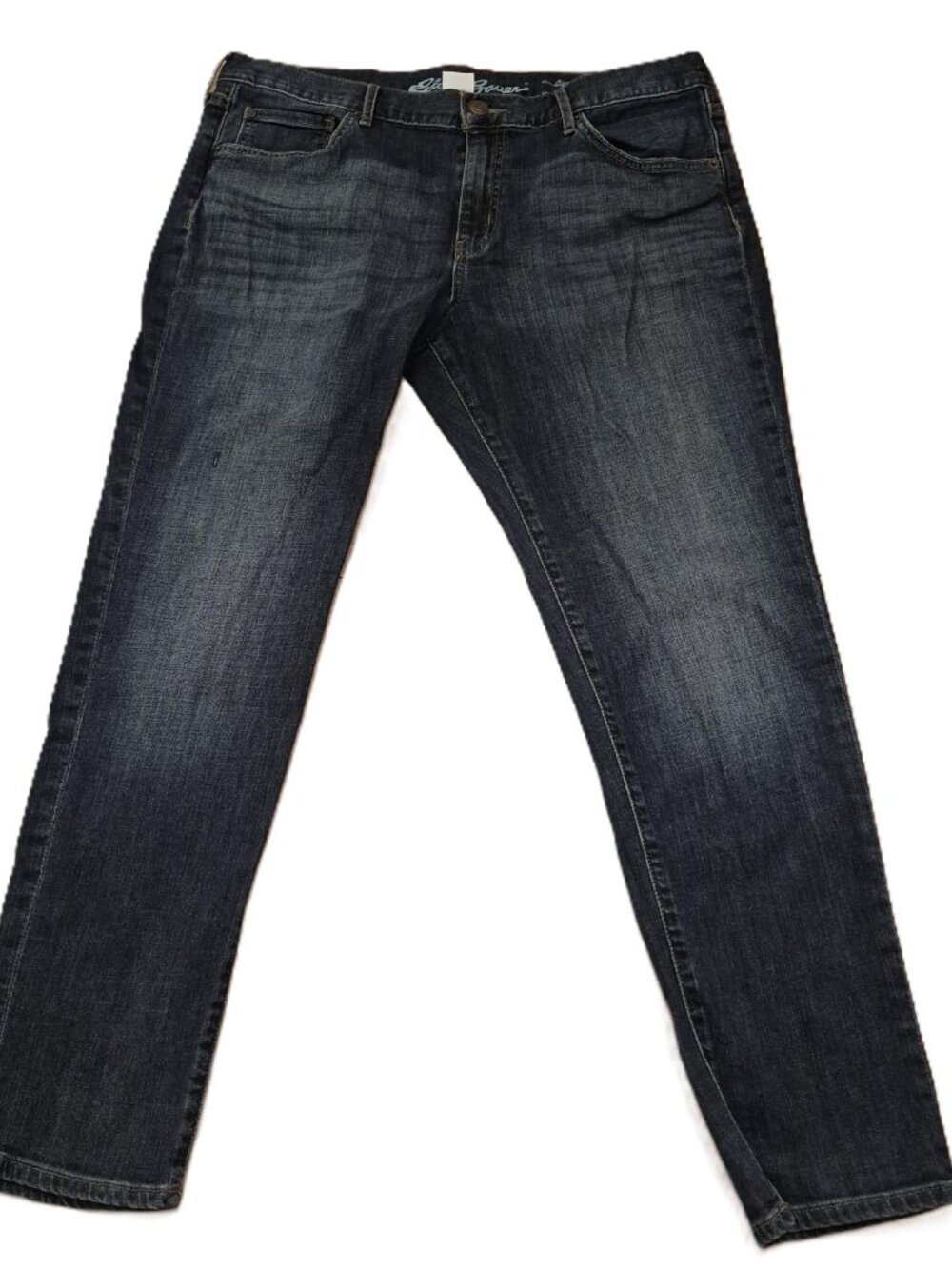 Eddie Bauer Boyfriend Slim Jeans Womens 12 Medium Wash Stretch Mid Rise Denim